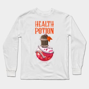 Health Potion RPG Game Long Sleeve T-Shirt